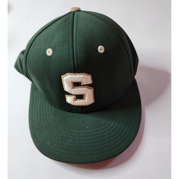 Richardson Spartans Green Baseball Cap With Embroidered S Adjustable Strap SM-MD - Picture 1 of 6
